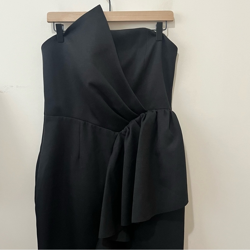 Elliat Reception Cascade Ruffle Strapless Cocktail Dress Whimsigoth Formal Large - Picture 8 of 16